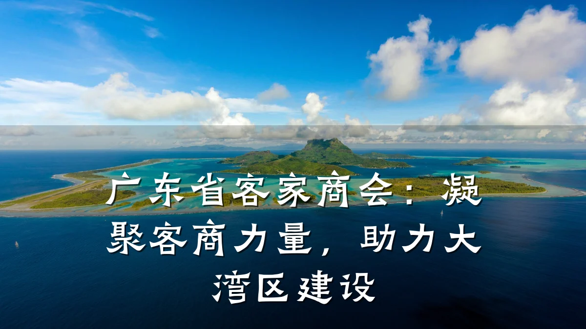 广东省客家商会:凝聚客商力量,助力大湾区建设