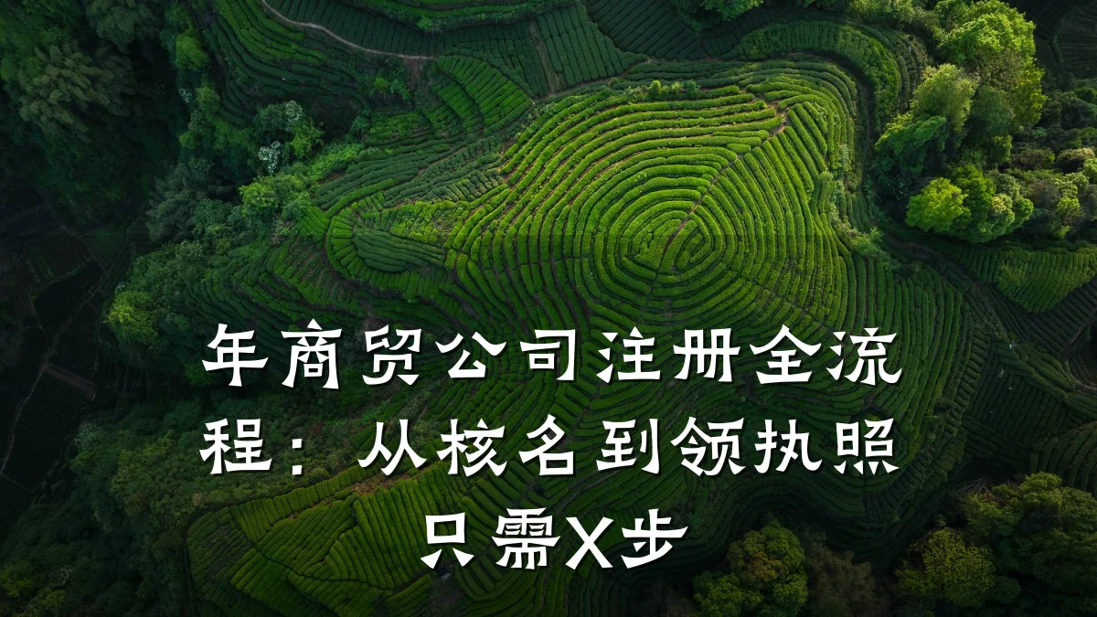 年商贸公司注册全流程:从核名到领执照只需X步
