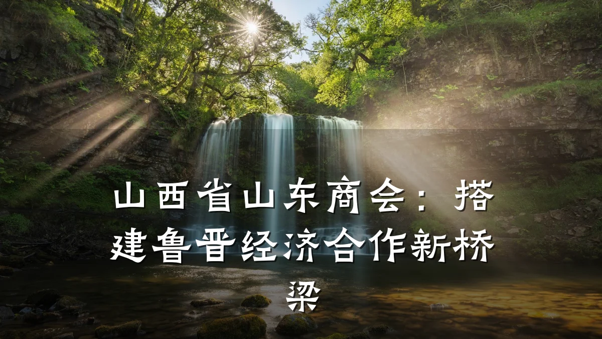 山西省山东商会:搭建鲁晋经济合作新桥梁