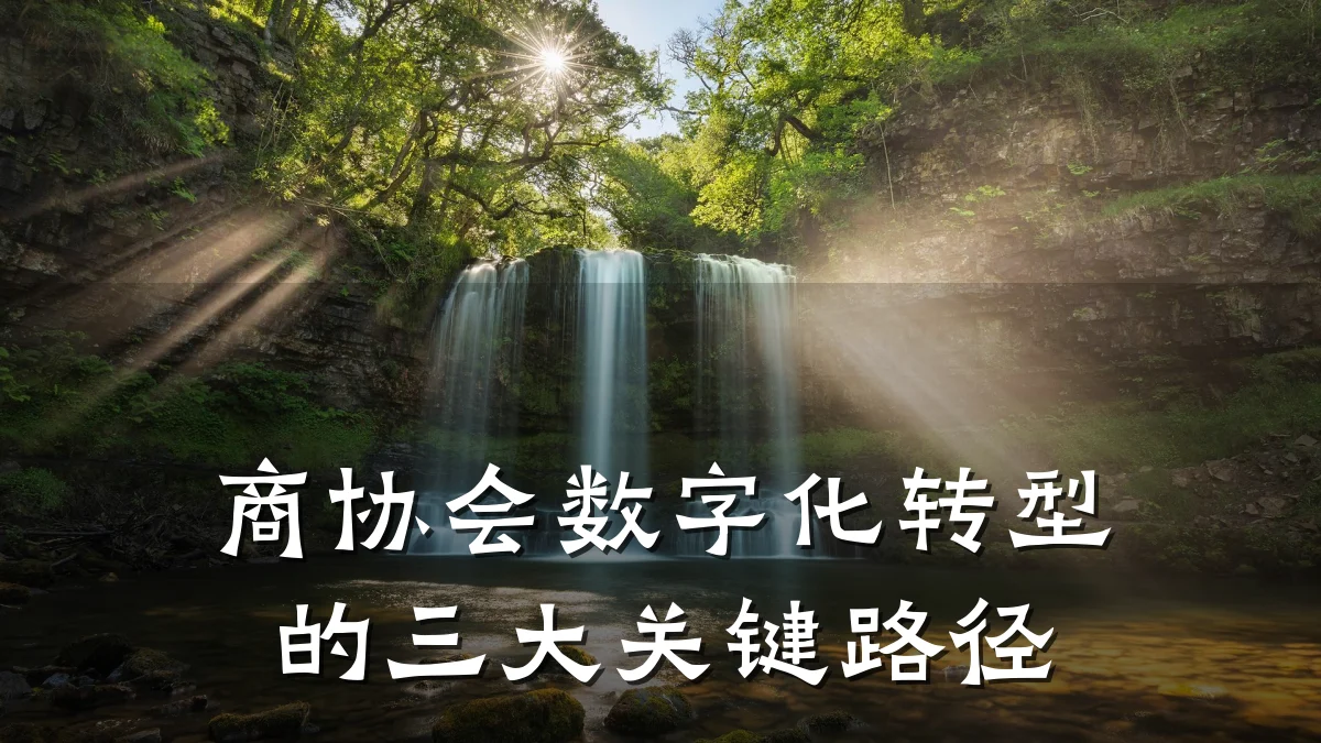 商协会数字化转型的三大关键路径