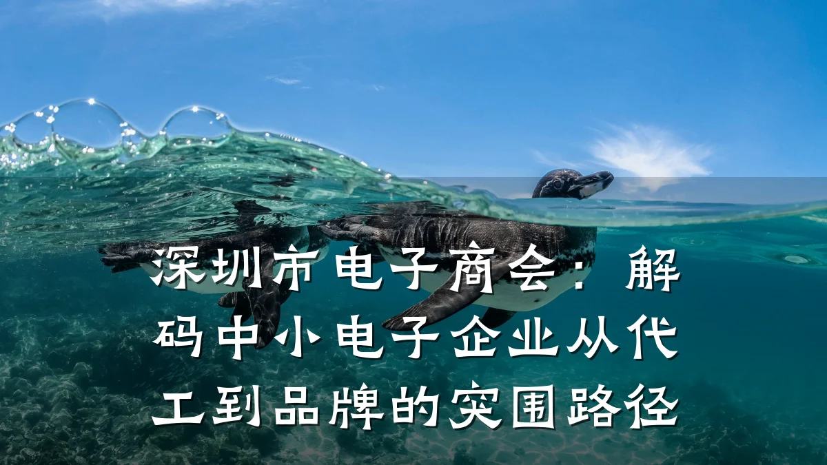 深圳市电子商会:解码中小电子企业从代工到品牌的突围路径