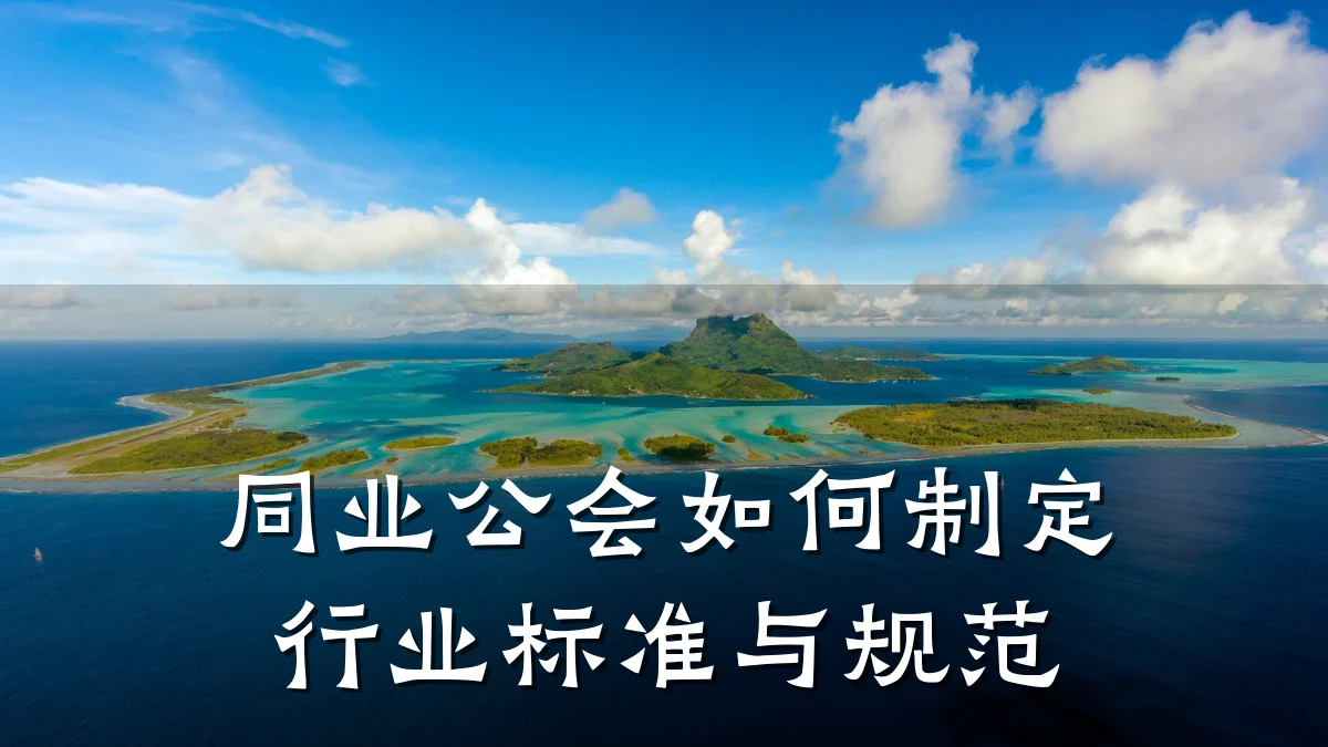 同业公会如何制定行业标准与规范