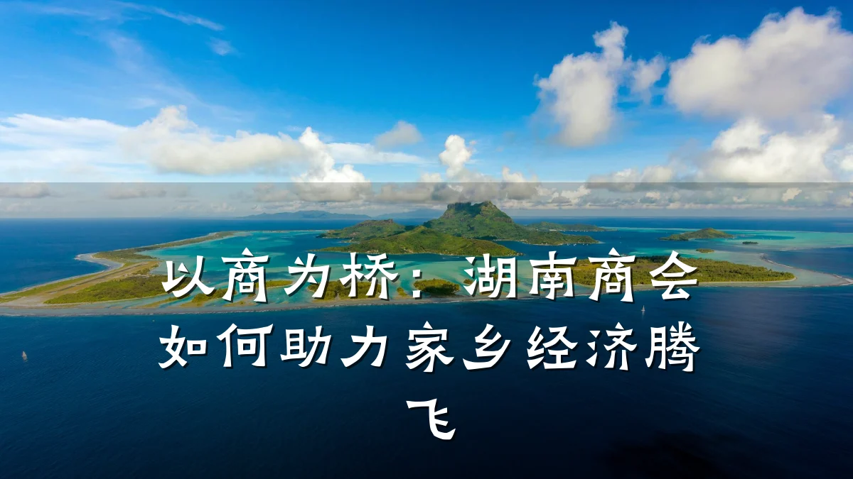 以商为桥:湖南商会如何助力家乡经济腾飞