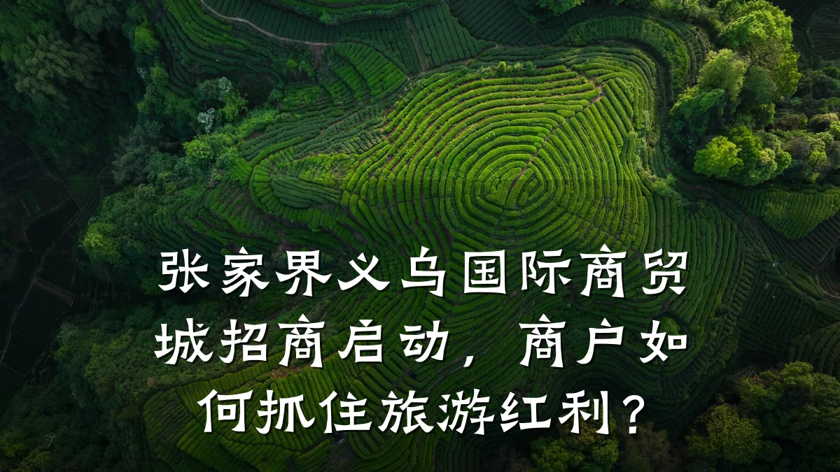 张家界义乌国际商贸城招商启动,商户如何抓住旅游红利?