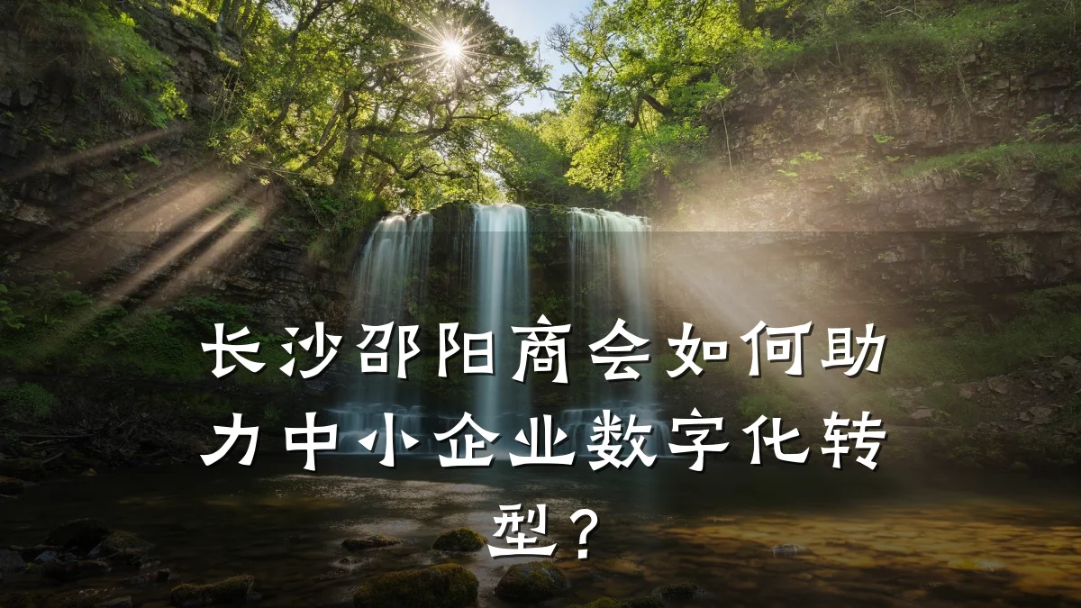 长沙邵阳商会如何助力中小企业数字化转型?