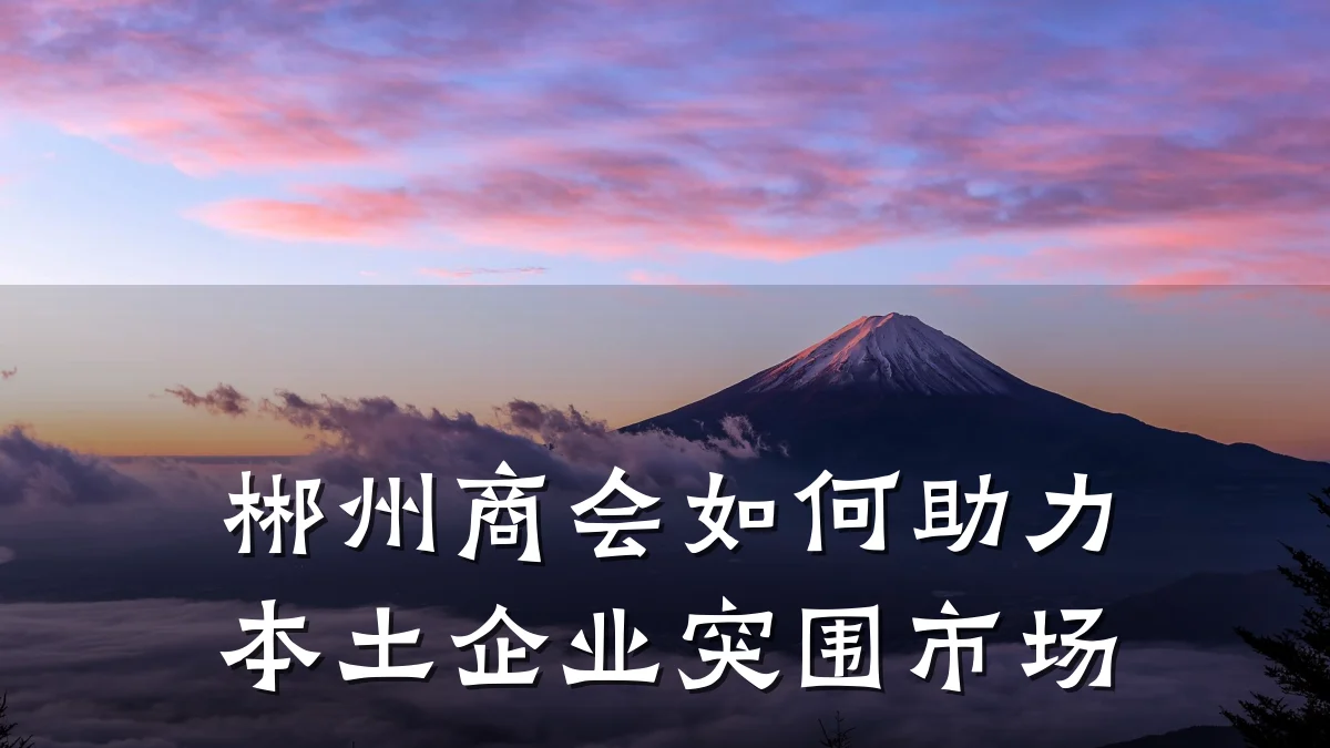 郴州商会如何助力本土企业突围市场