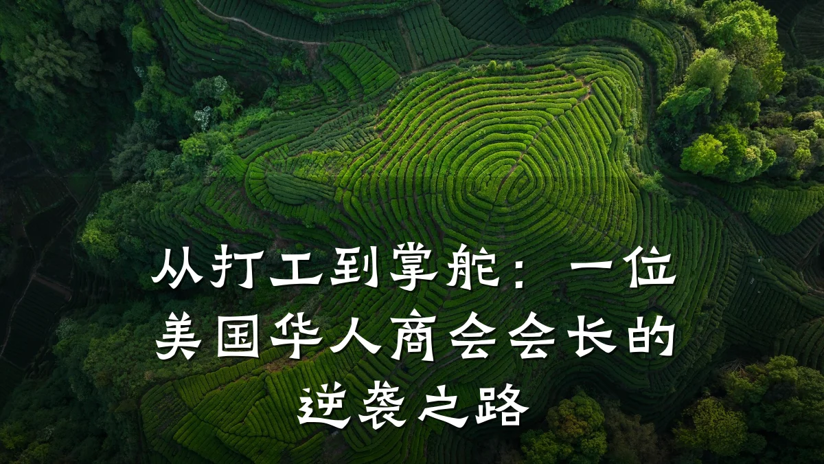 从打工到掌舵:一位美国华人商会会长的逆袭之路