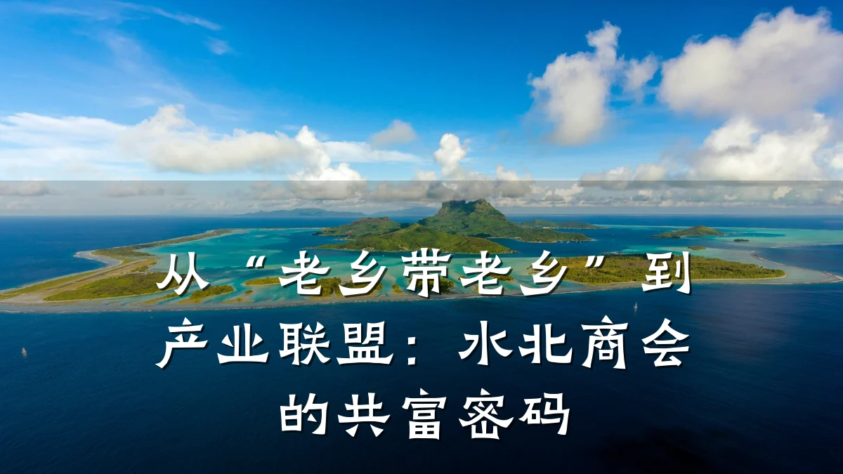 从“老乡带老乡”到产业联盟:水北商会的共富密码
