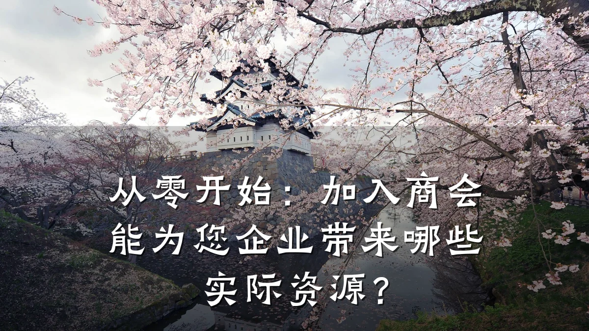从零开始：加入商会能为您企业带来哪些实际资源？