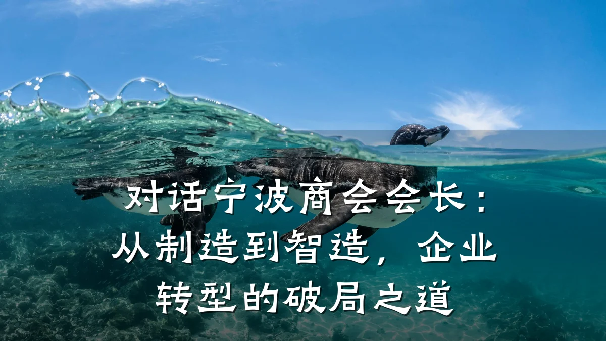 对话宁波商会会长:从制造到智造,企业转型的破局之道