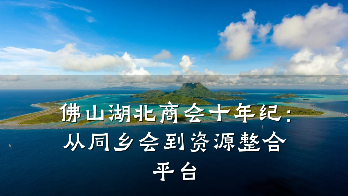 佛山湖北商会十年纪:从同乡会到资源整合平台