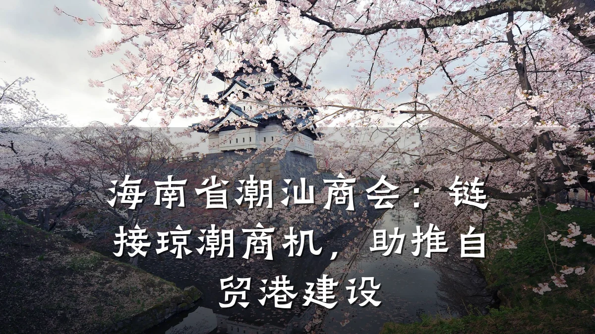 海南省潮汕商会：链接琼潮商机，助推自贸港建设