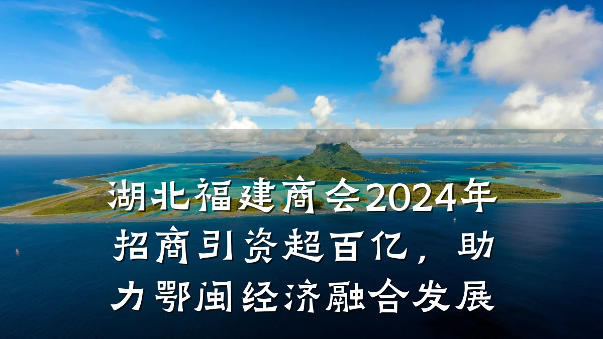 湖北福建商会2024年招商引资超百亿,助力鄂闽经济融合发展
