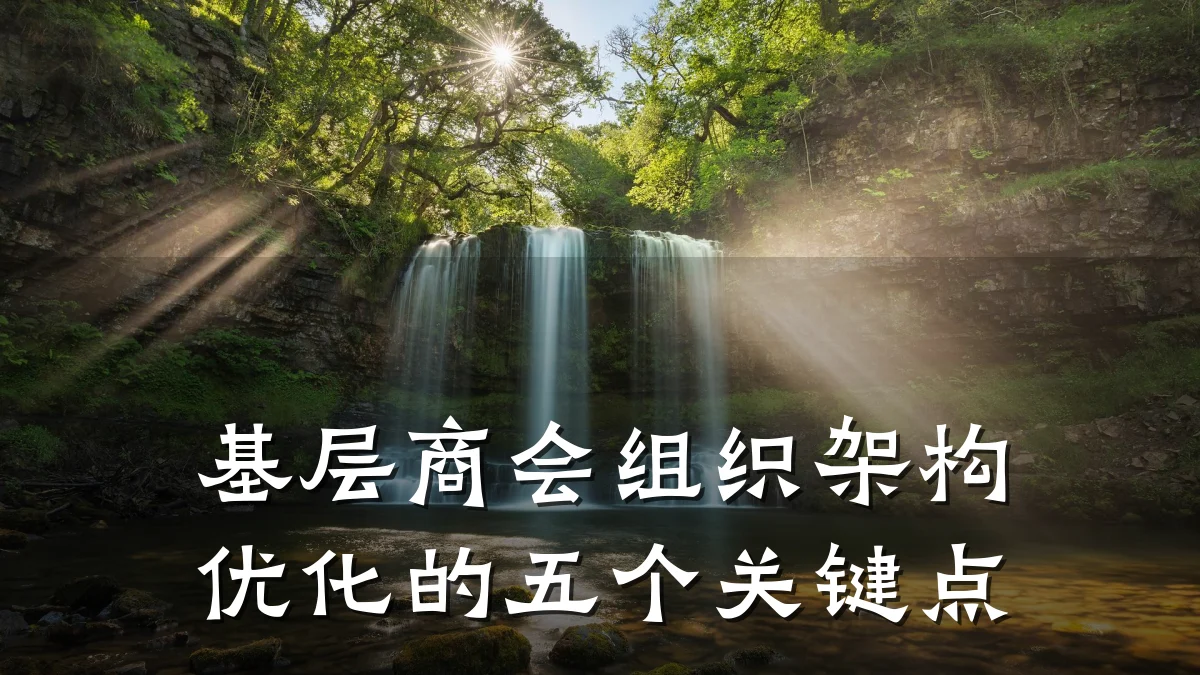 基层商会组织架构优化的五个关键点