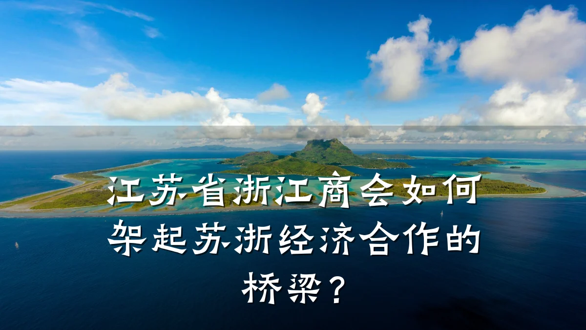 江苏省浙江商会如何架起苏浙经济合作的桥梁？