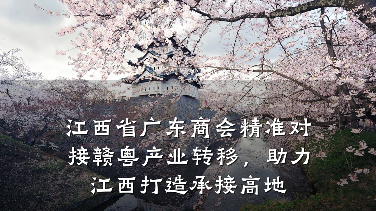 江西省广东商会精准对接赣粤产业转移,助力江西打造承接高地
