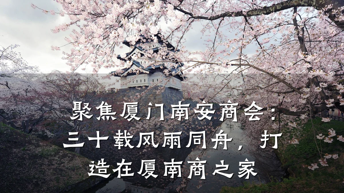 聚焦厦门南安商会:三十载风雨同舟,打造在厦南商之家