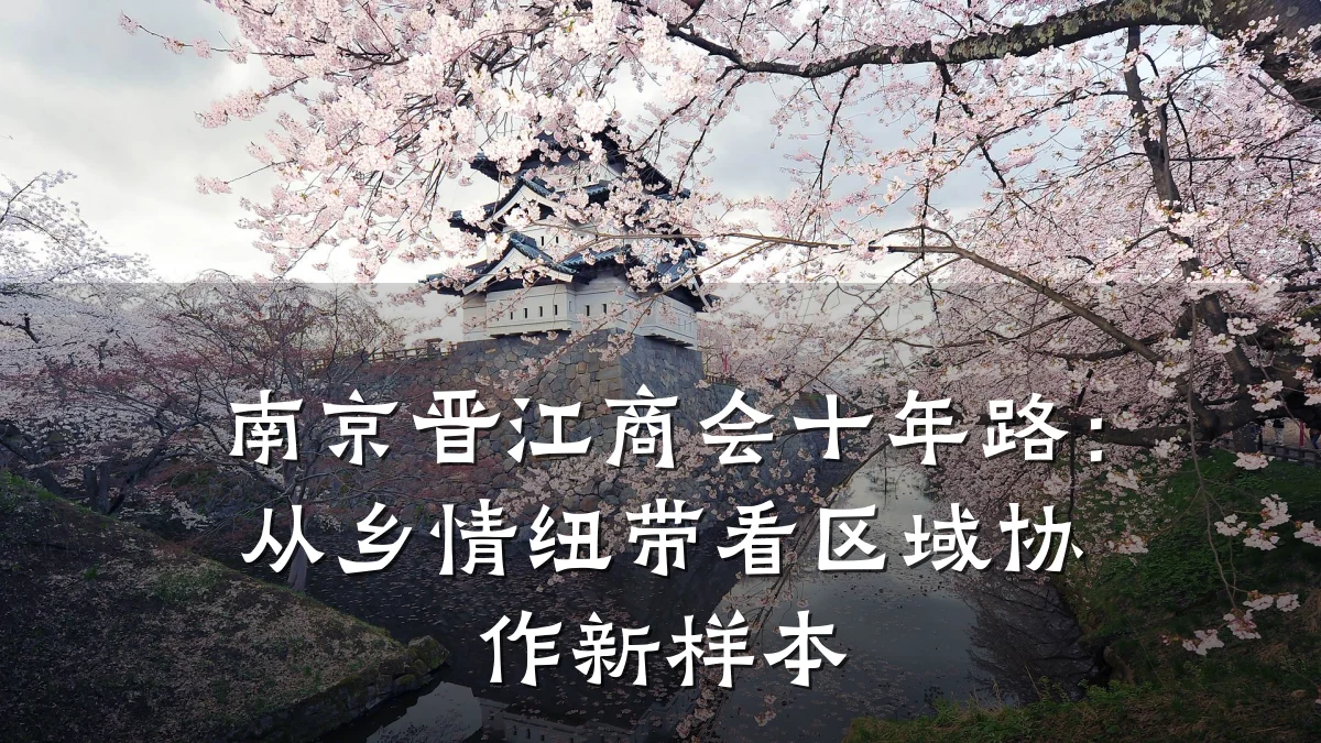 南京晋江商会十年路:从乡情纽带看区域协作新样本