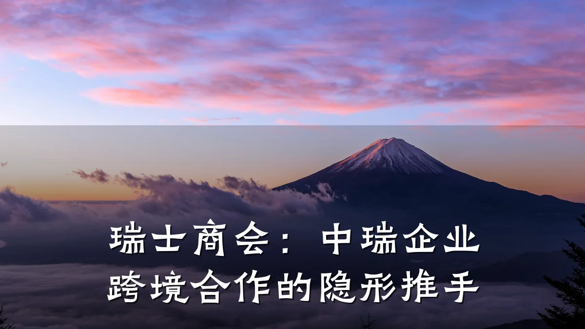 瑞士商会：中瑞企业跨境合作的隐形推手