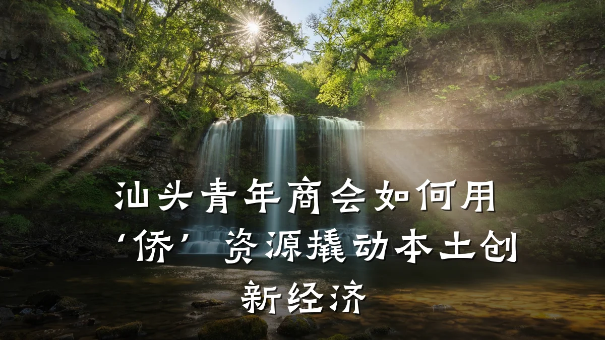 汕头青年商会如何用‘侨’资源撬动本土创新经济