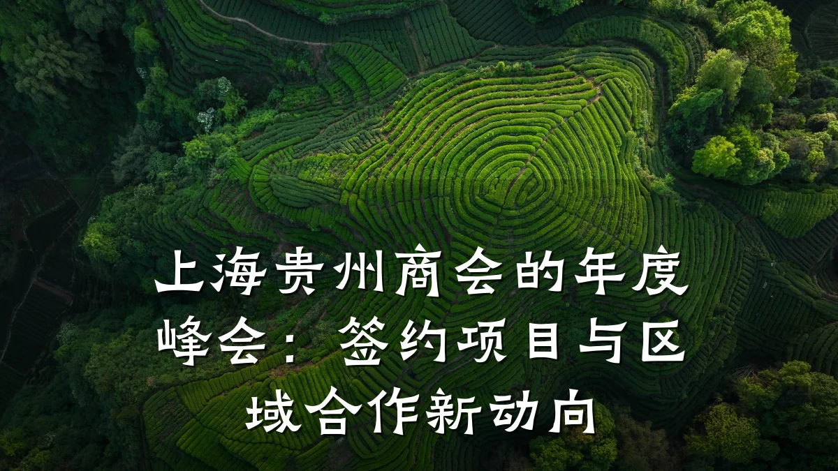 上海贵州商会的年度峰会:签约项目与区域合作新动向