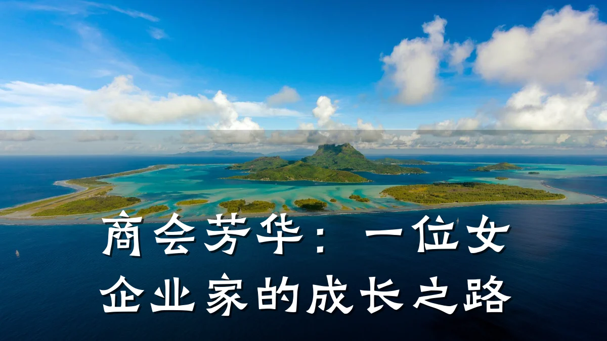 商会芳华:一位女企业家的成长之路