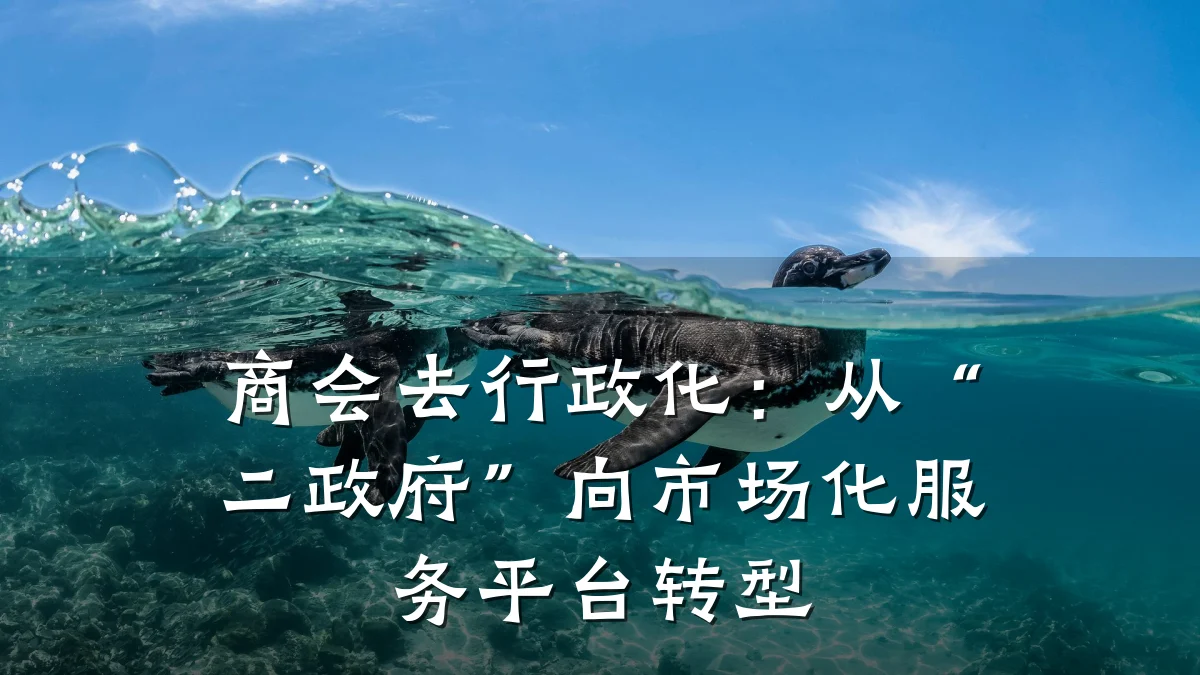 商会去行政化:从“二政府”向市场化服务平台转型