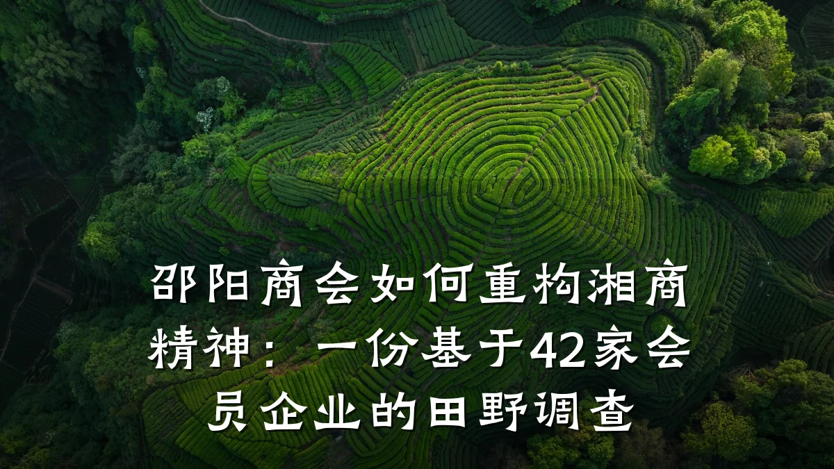 邵阳商会如何重构湘商精神：一份基于42家会员企业的田野调查