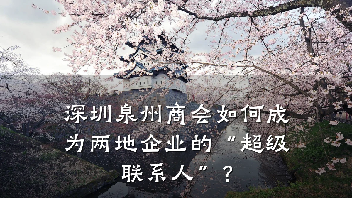 深圳泉州商会如何成为两地企业的“超级联系人”?