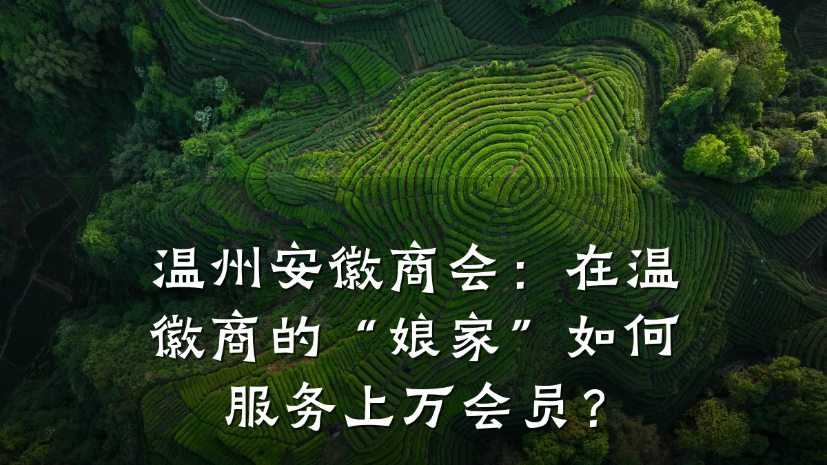 温州安徽商会:在温徽商的“娘家”如何服务上万会员?