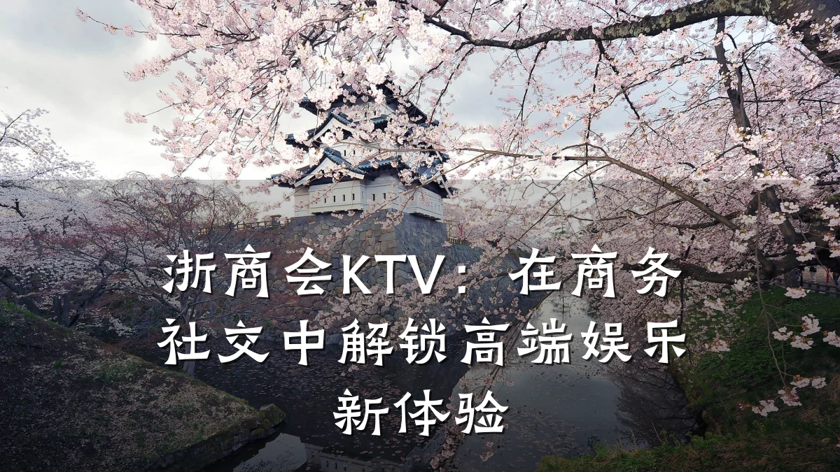 浙商会KTV:在商务社交中解锁高端娱乐新体验