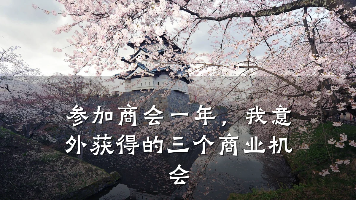 参加商会一年,我意外获得的三个商业机会