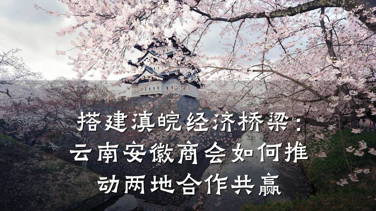 搭建滇皖经济桥梁:云南安徽商会如何推动两地合作共赢