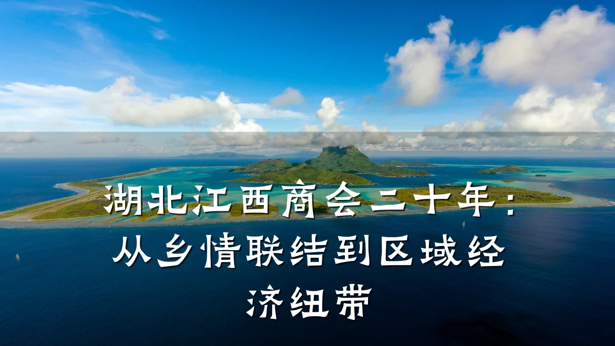 湖北江西商会二十年：从乡情联结到区域经济纽带