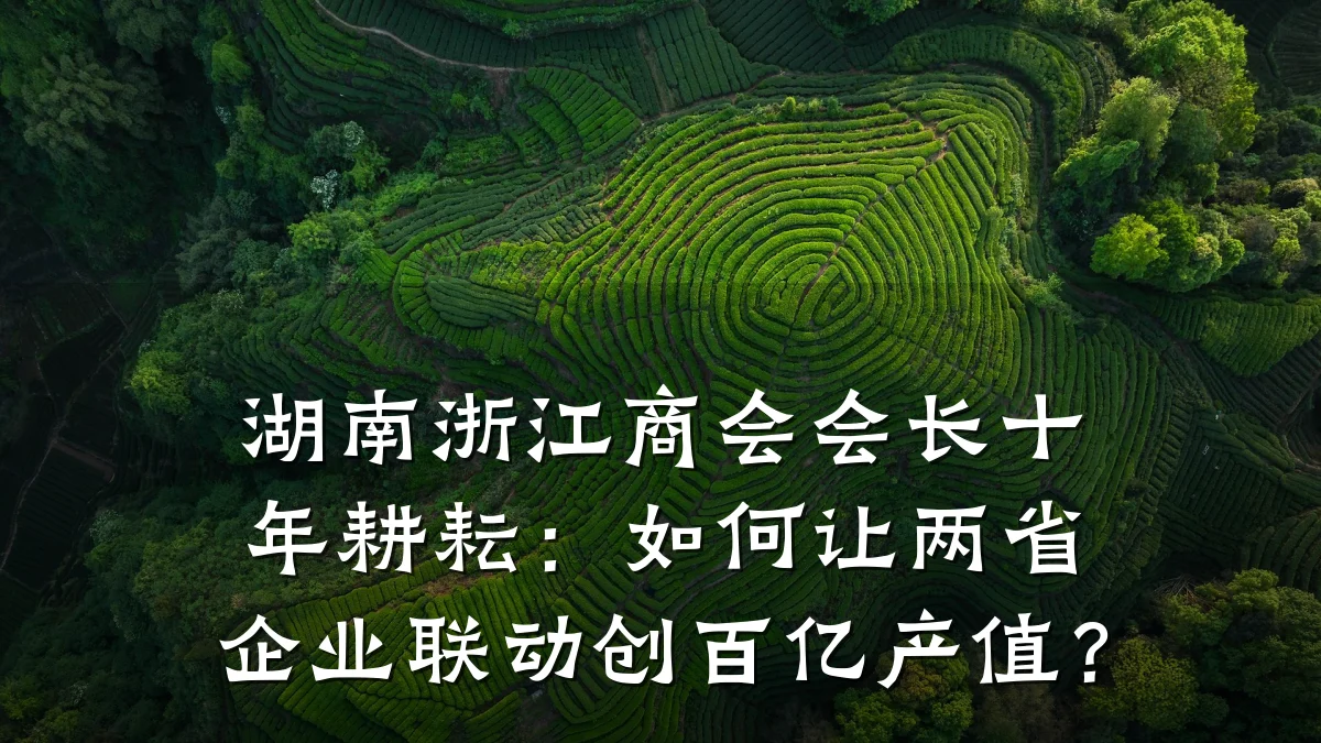 湖南浙江商会会长十年耕耘:如何让两省企业联动创百亿产值?