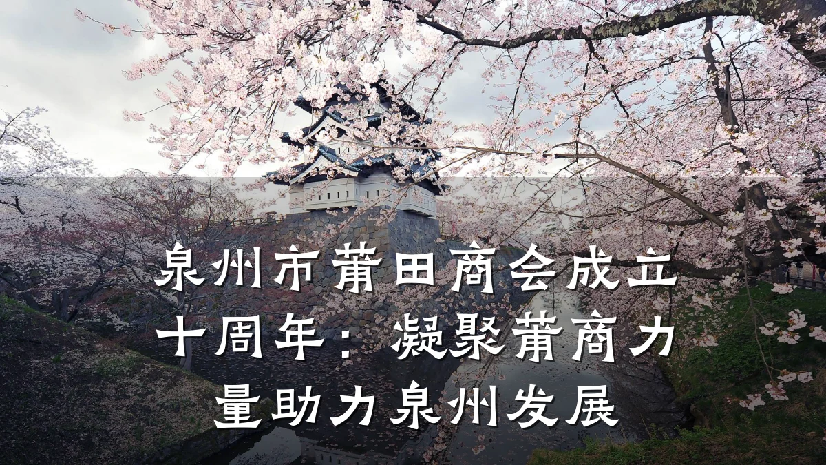 泉州市莆田商会成立十周年:凝聚莆商力量助力泉州发展