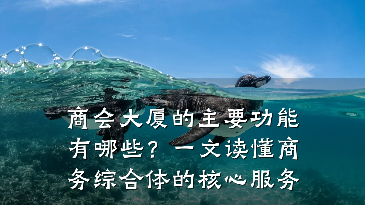 商会大厦的主要功能有哪些?一文读懂商务综合体的核心服务