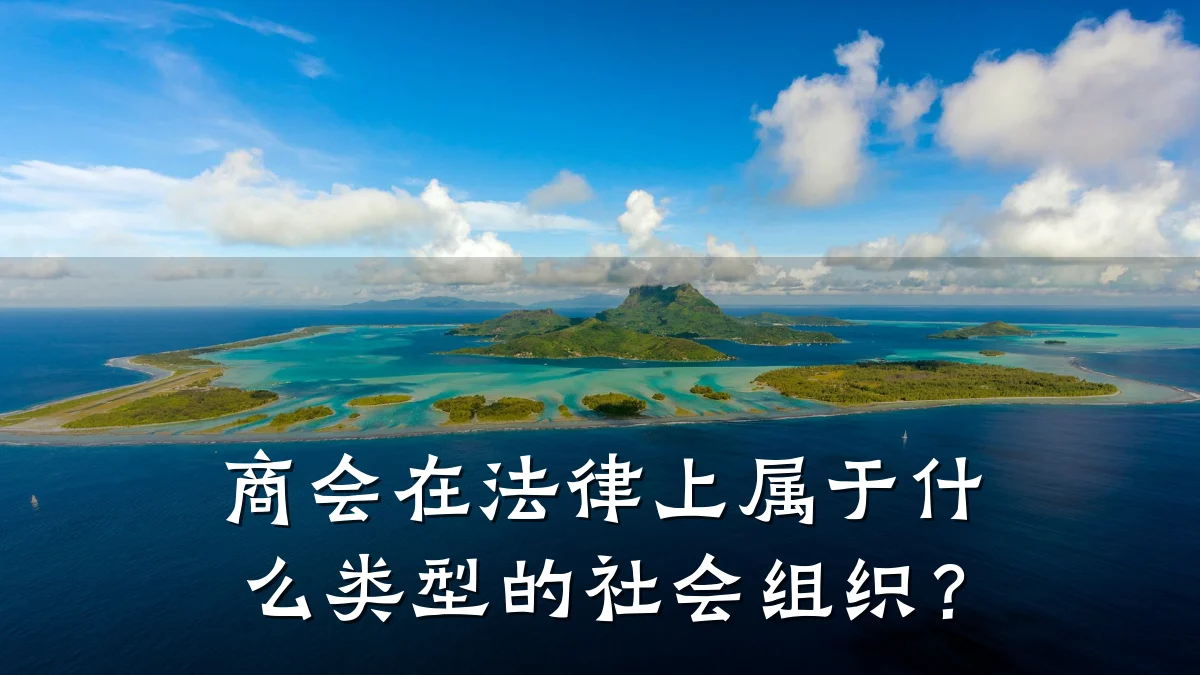 商会在法律上属于什么类型的社会组织?