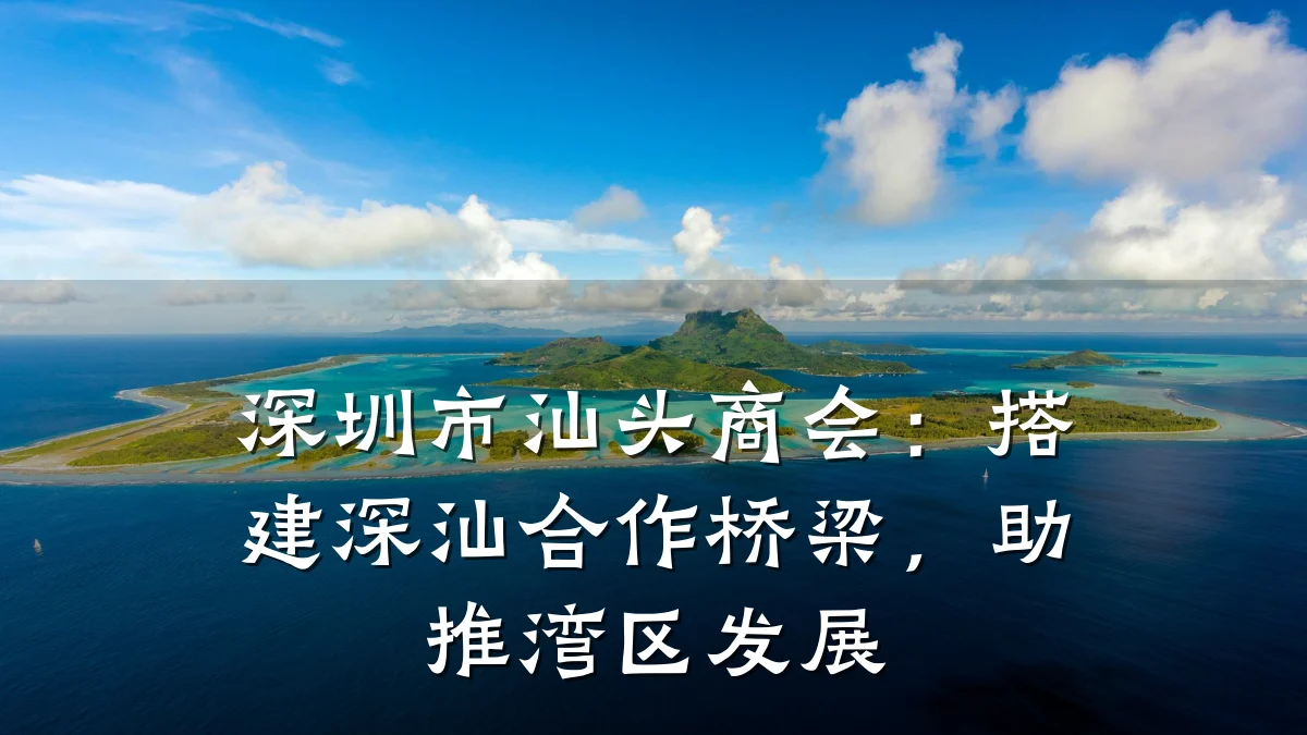 深圳市汕头商会:搭建深汕合作桥梁,助推湾区发展