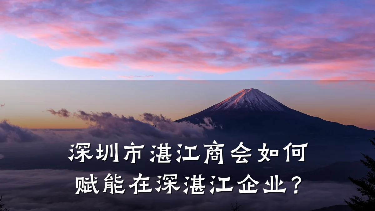 深圳市湛江商会如何赋能在深湛江企业?