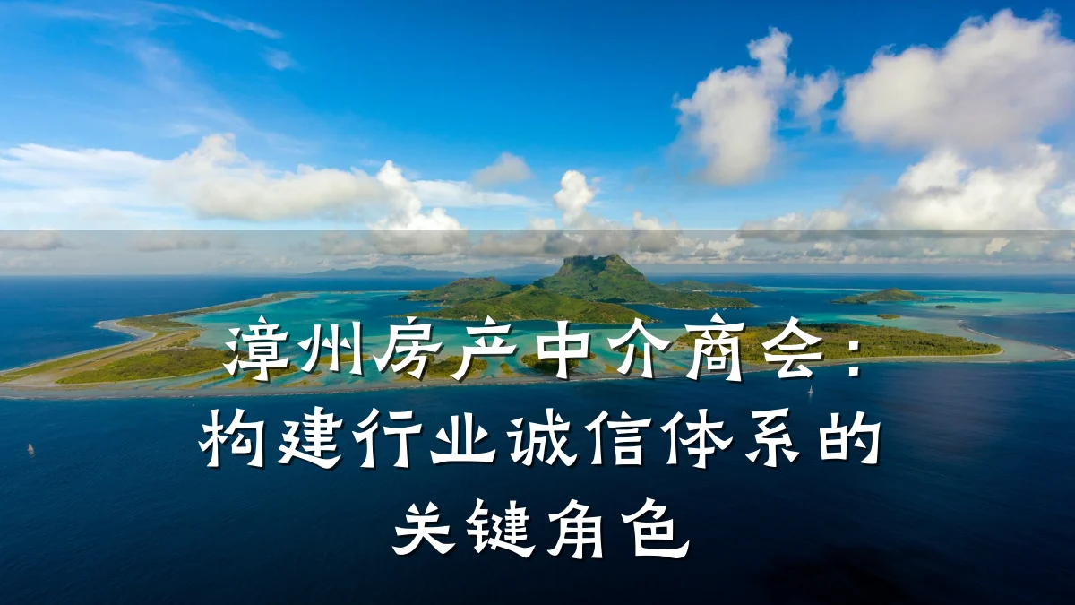 漳州房产中介商会：构建行业诚信体系的关键角色