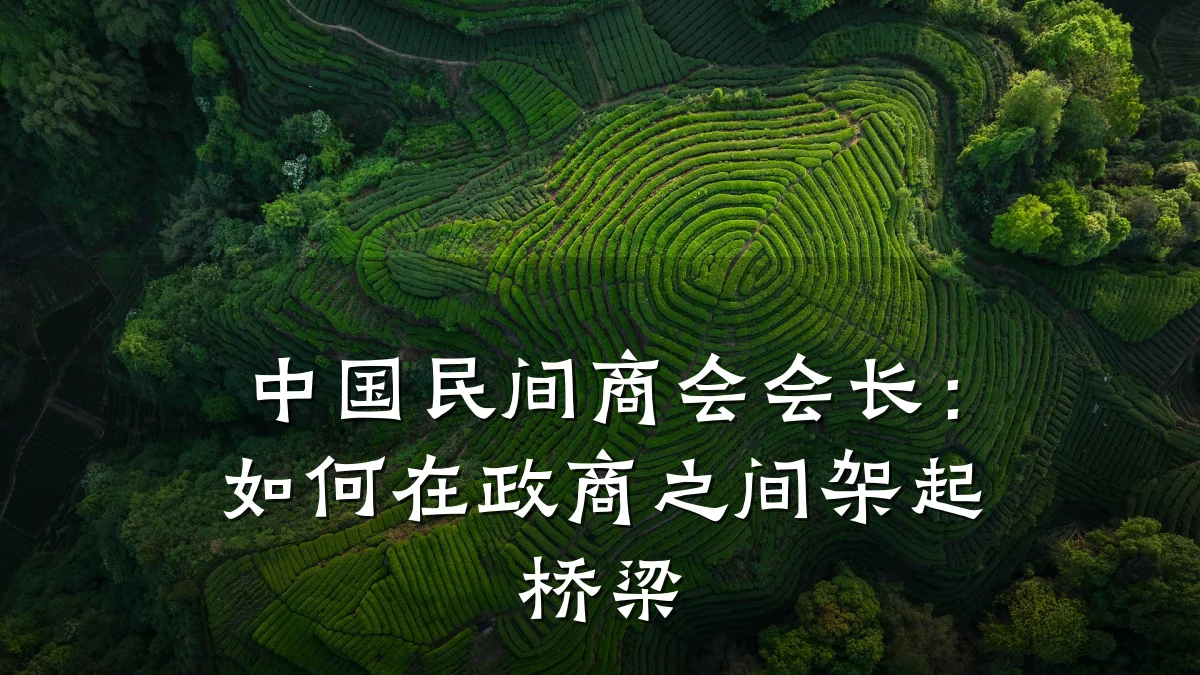 中国民间商会会长:如何在政商之间架起桥梁