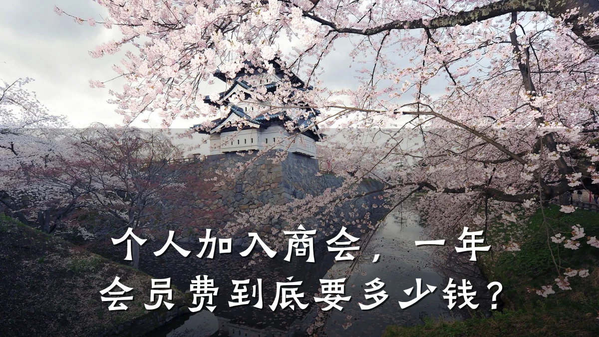 个人加入商会,一年会员费到底要多少钱?