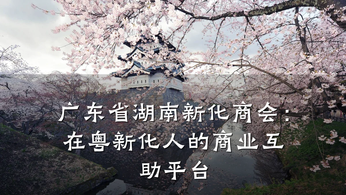 广东省湖南新化商会:在粤新化人的商业互助平台