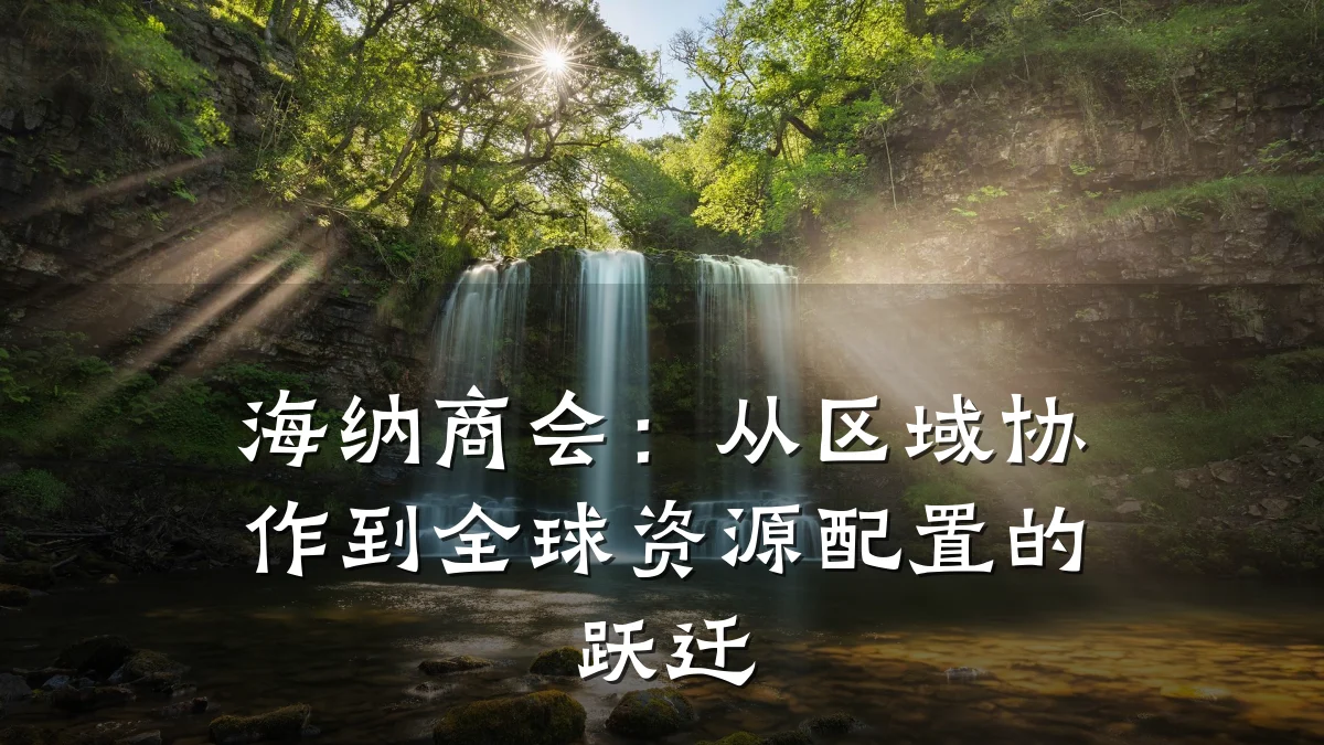 海纳商会：从区域协作到全球资源配置的跃迁