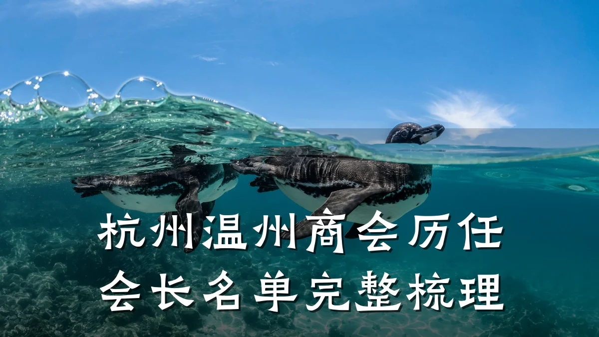 杭州温州商会历任会长名单完整梳理