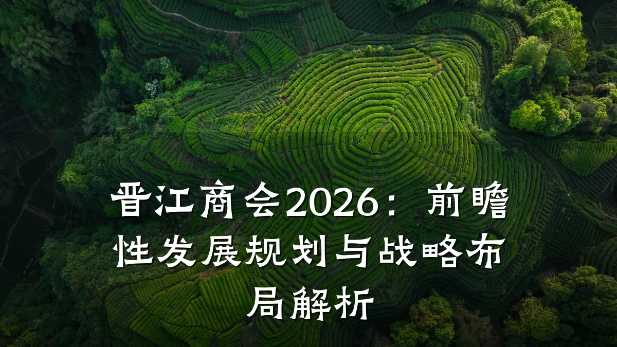 晋江商会2026:前瞻性发展规划与战略布局解析