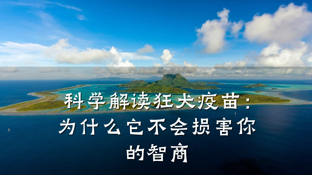 科学解读狂犬疫苗:为什么它不会损害你的智商