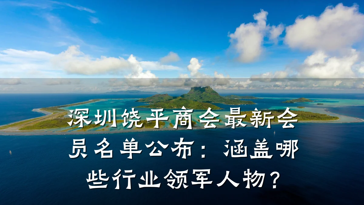 深圳饶平商会最新会员名单公布:涵盖哪些行业领军人物?