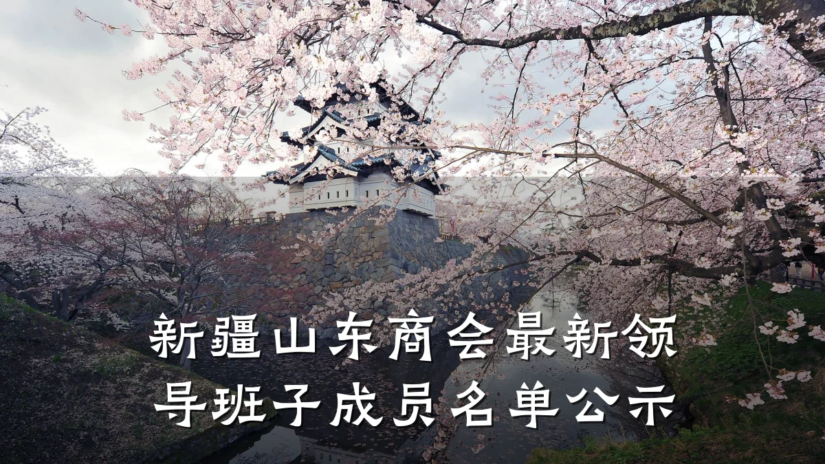 新疆山东商会最新领导班子成员名单公示
